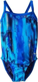 img 2 attached to Speedo Big Girls' Youth Digital Surge Flyback Swimsuit: Enhanced Performance for Active Young Swimmers