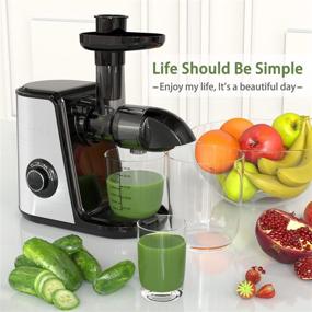 img 3 attached to 🍏 ORFELD Juicer Machines: High Juice Yield, Purest Juice, Easy Cleaning, Quiet Motor - Ideal for Vegetables and Fruits