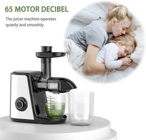 img 1 attached to 🍏 ORFELD Juicer Machines: High Juice Yield, Purest Juice, Easy Cleaning, Quiet Motor - Ideal for Vegetables and Fruits