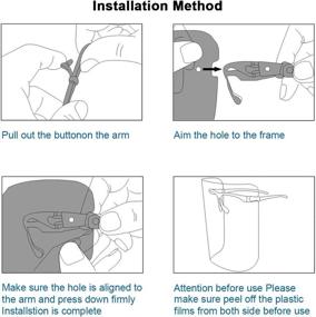 img 1 attached to Pack Glasses Reusable Transparent Anti Fog