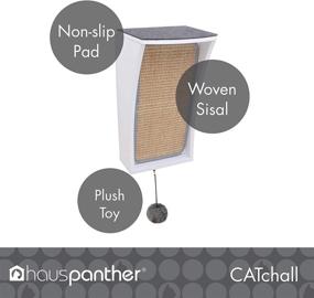 img 3 attached to 🐱 Maximize Feline Fun and Neatness with Primetime Petz Hauspanther CATchall: Wall Mounted Cat Scratcher Toy Storage & Perch