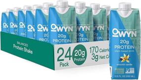 img 4 attached to 🌱 Owyn 100% Vegan Plant-Based Protein Shake: Smooth Vanilla, 24 Pack, 20g Plant Protein, Omega-3, Prebiotic Supplements, Superfoods Greens Blend - Gluten-Free, Soy-Free, Non-GMO