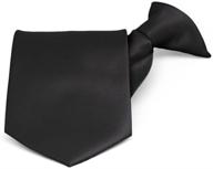 👔 men's solid clip-on necktie by tiemart - essential accessories for ties, cummerbunds & pocket squares logo