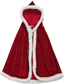 img 4 attached to 🎃 Velvet Hooded Christmas Halloween Costumes