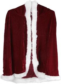 img 1 attached to 🎃 Velvet Hooded Christmas Halloween Costumes