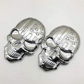 img 3 attached to Emblem Sticker Skeleton Motorcycle Stickers Exterior Accessories