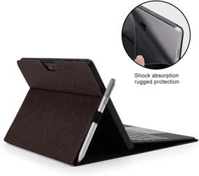 img 1 attached to Omnpak Protective Case for Surface Go 2 2020/Surface Go 2018 - Slim Lightweight Cover with Stylus Holder and Multiple Viewing Angles