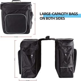 img 2 attached to 🚲 Waterproof Bike Pannier Bag Cartman 30L Bike Saddle Bag Extensible Bicycle Rear Seat Bag