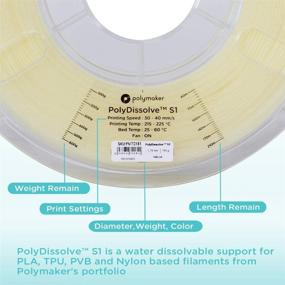 img 2 attached to 🔩 Polymaker Filament PolyDissolve: The Ultimate Dissolvable PolySmooth Solution