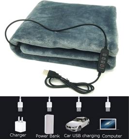 img 3 attached to Sole Go Electric Heating Flannel Blankets Bedding