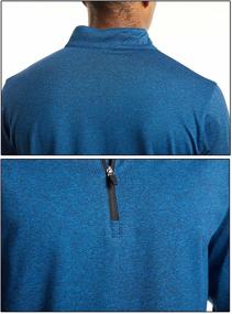 img 1 attached to 🏃 Stay Warm and Stylish with MAGCOMSEN Men's 1/4 Zip Fleece Running Shirt