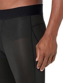 img 2 attached to 🔥 Winter Warmth Enhanced: Self Pro Men's Thermal Compression Pants - Ideal Athletic Sports Leggings for Cold Weather Running, Tights for Maximum Performance as Base Layer Bottoms