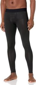 img 4 attached to 🔥 Winter Warmth Enhanced: Self Pro Men's Thermal Compression Pants - Ideal Athletic Sports Leggings for Cold Weather Running, Tights for Maximum Performance as Base Layer Bottoms