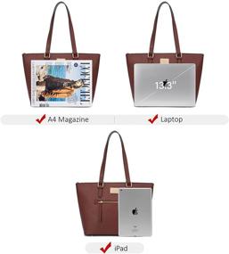 img 3 attached to 👜 Stylish and Chic Purses for Women: Fashion Handbags Tote Bag Shoulder Bags Top Handle Satchel Purse