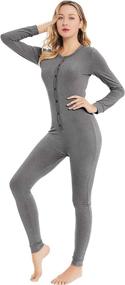 img 1 attached to 🔥 Warm and Cozy: YANGXINYUAN Womens Onesie Pajamas for Comfortable Nights