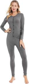 img 4 attached to 🔥 Warm and Cozy: YANGXINYUAN Womens Onesie Pajamas for Comfortable Nights