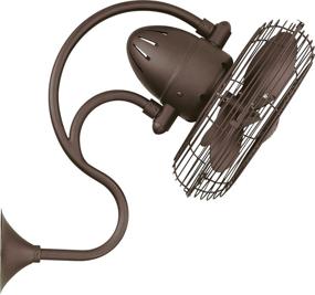 img 3 attached to Matthews ME-TB Melody Bronze 13&quot; Outdoor Wall Fan: Ultimate Comfort with Wall Control