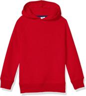 amazon essentials pullover hoodie sweatshirt boys' clothing : fashion hoodies & sweatshirts logo