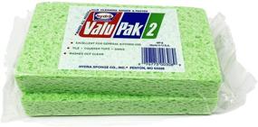 img 2 attached to 🧽 Grip Tight Tools Cellulose Kitchen Sponge, Multi-Purpose, 2 Pack - VP2, Assorted Colors