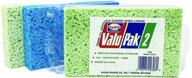 🧽 grip tight tools cellulose kitchen sponge, multi-purpose, 2 pack - vp2, assorted colors logo