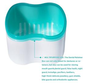 img 2 attached to 🦷 Футляр для протезов, футляр для ретейнеров, чашки для протезов: путешественническое решение для ухода за зубами