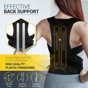 img 2 attached to 👍 Improved Posture and Support with Portzon Back Braces for Effective Posture Correction