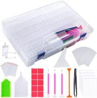 💎 organize your diamond painting supplies with pp opount 112 grids storage container and tools - ideal for diy crafts! logo