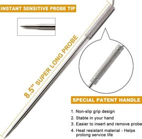 img 3 attached to ThermoPro TPW02 Stainless Steel Probe Replacement- Ideal for TP08, TP17, TP20, TP21, TP22