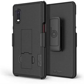 img 2 attached to Protective BELTRON Galaxy XCover Pro Case with Clip: Secure Fit & Built-in Kickstand (Black)