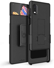 img 3 attached to Protective BELTRON Galaxy XCover Pro Case with Clip: Secure Fit & Built-in Kickstand (Black)