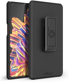 img 1 attached to Protective BELTRON Galaxy XCover Pro Case with Clip: Secure Fit & Built-in Kickstand (Black)