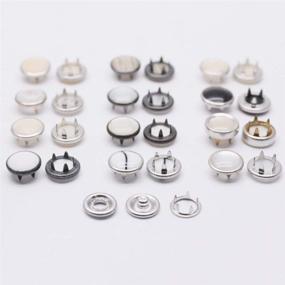 img 3 attached to 🧷 Supvox 50pcs Snap Fastener Kit - Rhinestone Prong Ring Snaps for Western Shirts, Clothes Popper Studs - Classic Design