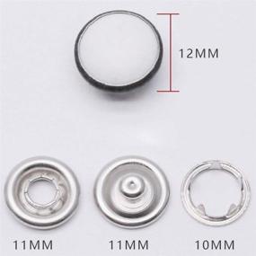 img 1 attached to 🧷 Supvox 50pcs Snap Fastener Kit - Rhinestone Prong Ring Snaps for Western Shirts, Clothes Popper Studs - Classic Design