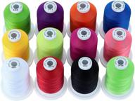 vibrant & versatile: introducing new brothread 12 bright colors mercerized cotton threads for quilting, sewing & embroidery logo