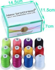 img 3 attached to Vibrant & Versatile: Introducing New brothread 12 Bright Colors Mercerized Cotton Threads for Quilting, Sewing & Embroidery