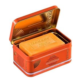 img 3 attached to Makari Extreme Carrot & Argan Oil Bar Soap 7oz. – Exfoliating & Brightening Anti-Aging Soap with Organiclarine – Effective Treatment for Dark Spots, Acne Scars, Sun Patches & Hyperpigmentation