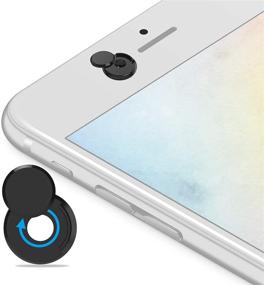 img 4 attached to ICARERSPACE 3-Piece Black Webcam Covers for iPhone, iPad, MacBook and 📷 Most Phones and Tablets - Slide Privacy Camera Covers for Hacker Prevention