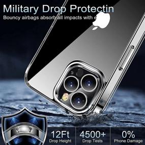 img 1 attached to LStiaq Transparent Clear Case for iPhone 13 Pro (6.1 Inch) - Shockproof, Protective Phone Cover (2021 Release)