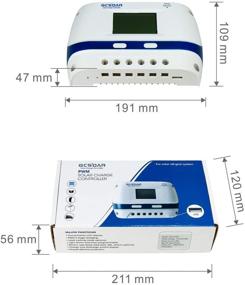 img 1 attached to 🔋 GCSOAR 60A Solar Charge Controller 12V 24V 48V PWM Solar Panel Charger Regulator LCD Display, Adjustable Parameters for Leaded, Gel (AGM), and Flooded Types (60A, 12V/24V/48V)