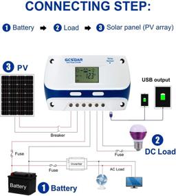 img 3 attached to 🔋 GCSOAR 60A Solar Charge Controller 12V 24V 48V PWM Solar Panel Charger Regulator LCD Display, Adjustable Parameters for Leaded, Gel (AGM), and Flooded Types (60A, 12V/24V/48V)