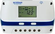 🔋 gcsoar 60a solar charge controller 12v 24v 48v pwm solar panel charger regulator lcd display, adjustable parameters for leaded, gel (agm), and flooded types (60a, 12v/24v/48v) logo