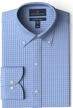 buttoned button collar non iron burgundy gingham men's clothing logo