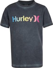 img 1 attached to Hurley Graphic T Shirt Birch Slash Boys' Clothing
