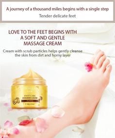 img 2 attached to 🦶 BIOAQUA Foot Care Herbal Massage Scrub: Exfoliating Cream for Delicate Feet Skin with Shea Oil & Natural Extracts - 180g