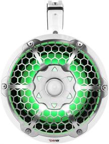 img 1 attached to 🔊 DS18 NXL-10TPNEO/WH: Marine Grade Wakeboard Tower Speakers, RGB LED Lights, Dual Subwoofers (Pair)