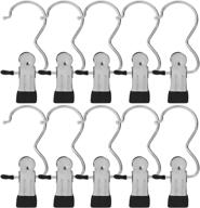 bewishome portable laundry hook boot hanging hold clips - set of 20, chrome fyc01s: perfect home and travel hangers for clothing, clothes, and more! логотип