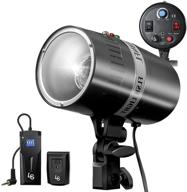 📸 ls photography 160w flash strobe light with sync cord, fuse, test button, umbrella input, light stand mount, radio sync transmitter & receiver - ideal for professional photography, photo studio, lgg626 logo