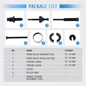 img 3 attached to 🔧 Efficient Power Steering Pump Pulley Puller/Installer Tool Set for Various Vehicles: Orion Motor Tech