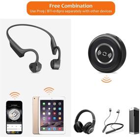 img 1 attached to 🎧 iDIGMALL Bone Conduction Headphones: Wireless TV Assistive Earbuds for Seniors & Hearing Impaired with Bluetooth Transmitter, High Volume & Low Latency