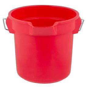 img 3 attached to 🔴 Rubbermaid Commercial Products 2.5 Gallon Brute Heavy-Duty Red Round Bucket FG296300RED - Corrosive-Resistant